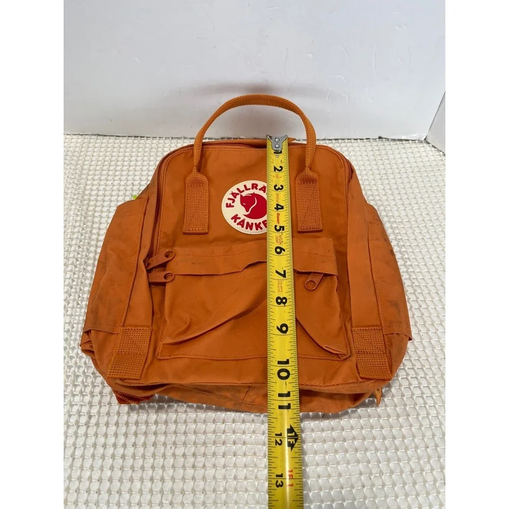 Fjallraven Kanken Mini Backpack Orange Vinylon F 23561 Everyday Bag